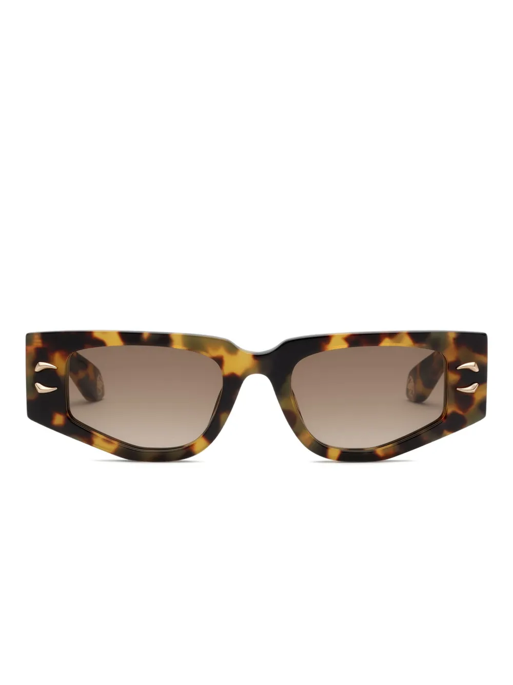 Roberto Cavalli geometric-frame sunglasses | Brown | Image 1
