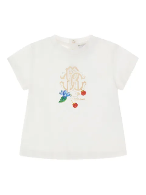 Roberto Cavalli playera con logo estampado
