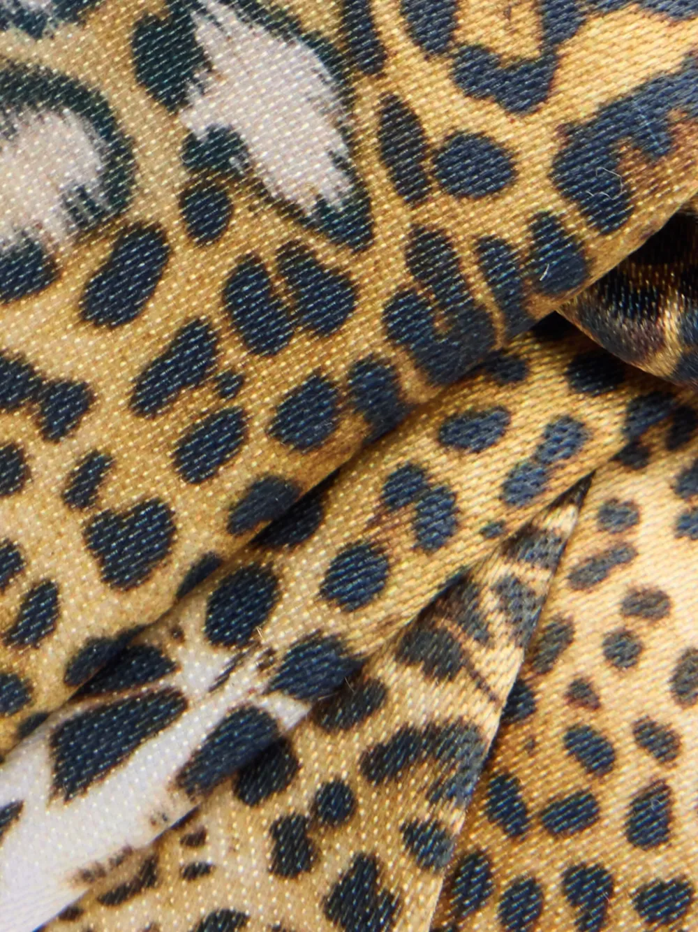 Roberto Cavalli Junior Geknoopte ballerina's met jaguarprint Bruin