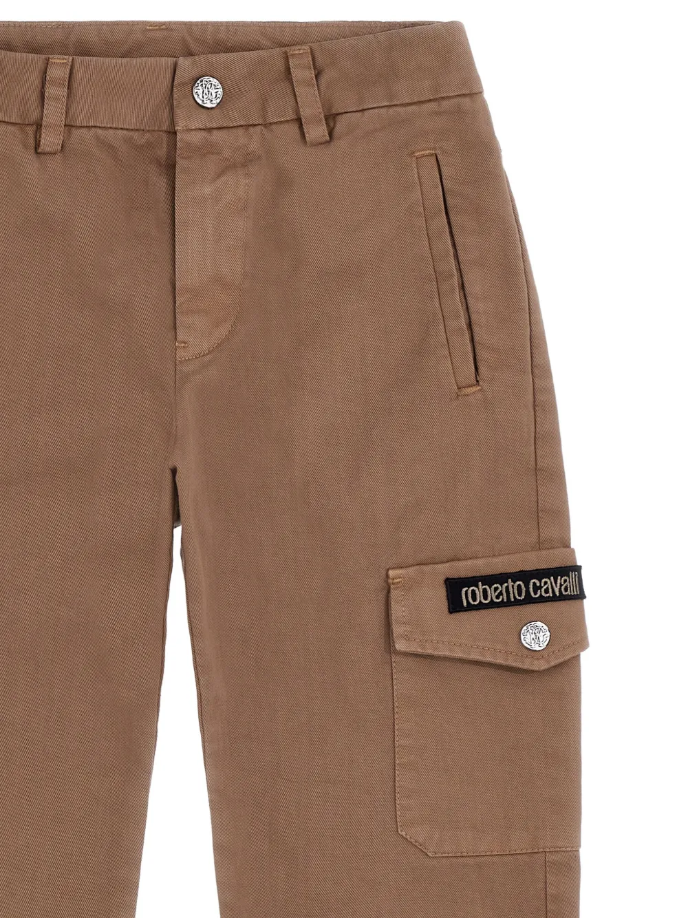 Roberto Cavalli Junior Broek met logodetail Bruin