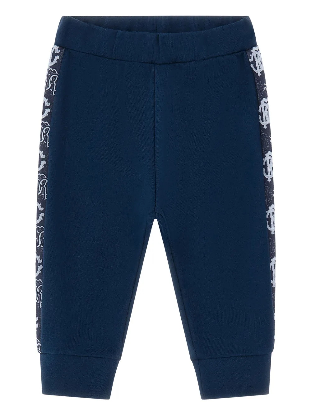 Roberto Cavalli Junior logo-appliqué trousers - Blue