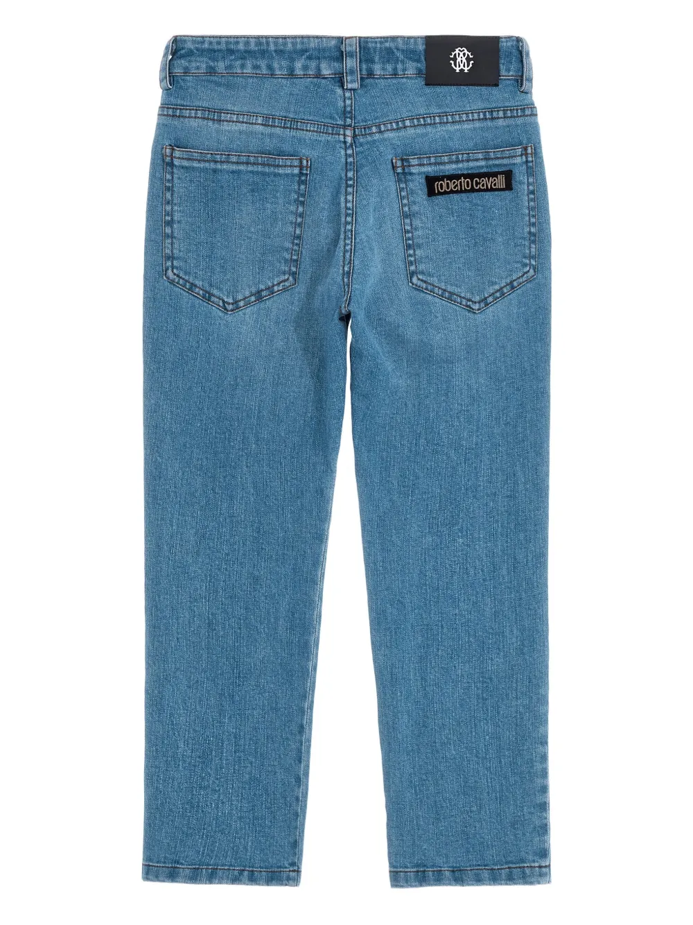 Roberto Cavalli Junior Jeans met RC-logo Blauw