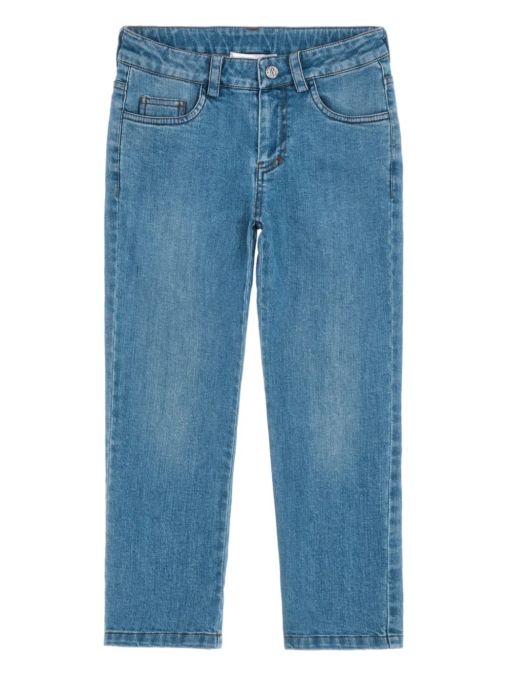 Roberto Cavalli Junior Jeans con logo RC - Blu