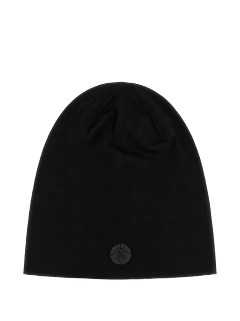 Roberto Cavalli logo-detail beanie hat