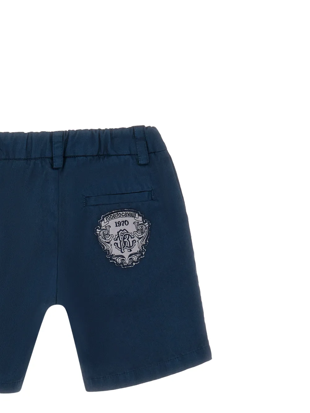 Roberto Cavalli Junior Shorts met logo Blauw