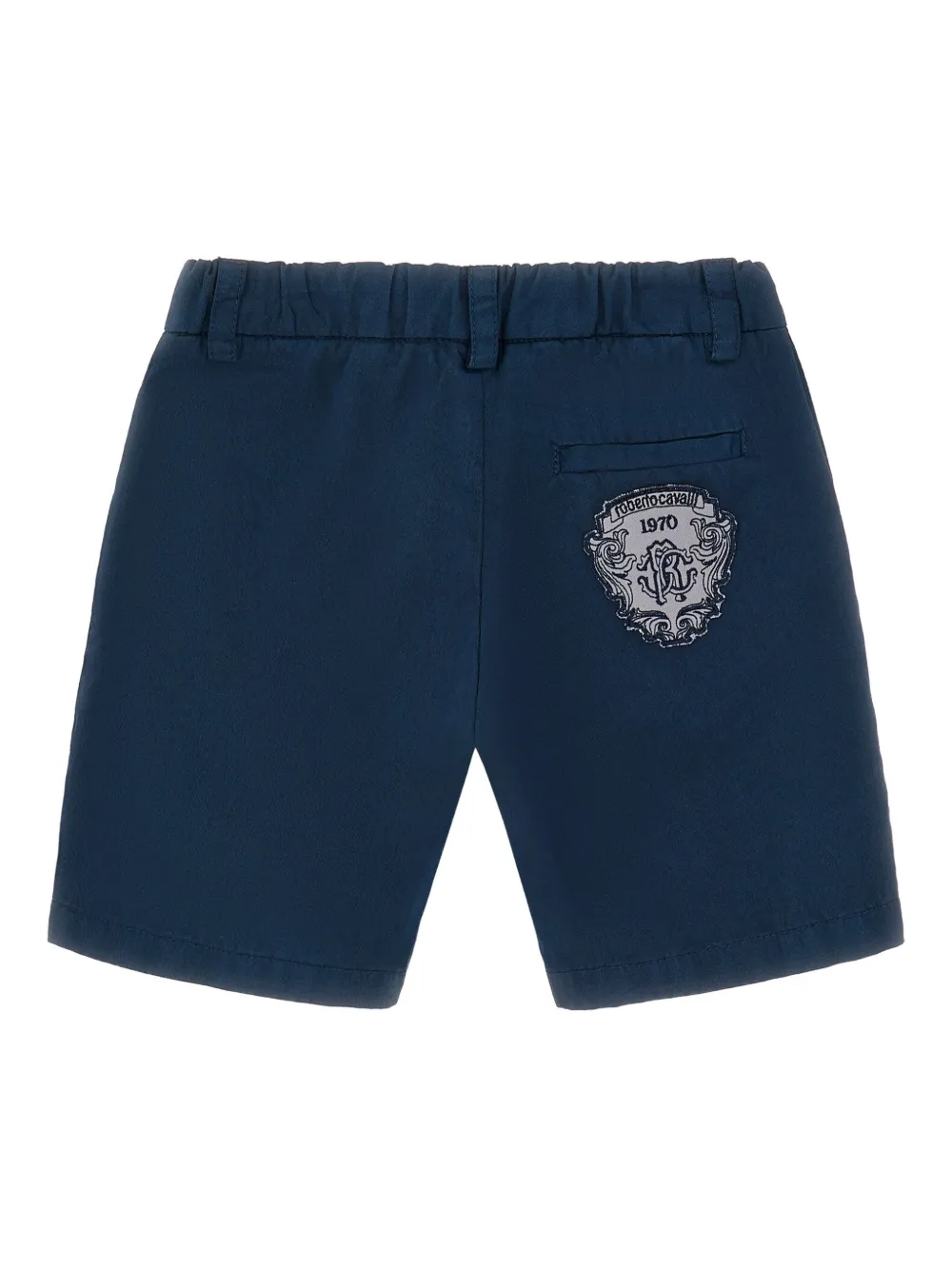 Roberto Cavalli Junior Shorts met logo Blauw