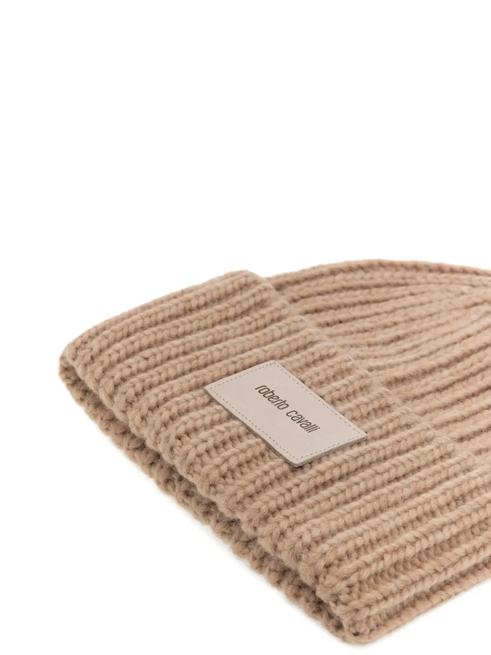 Roberto Cavalli Muts met logopatch Beige