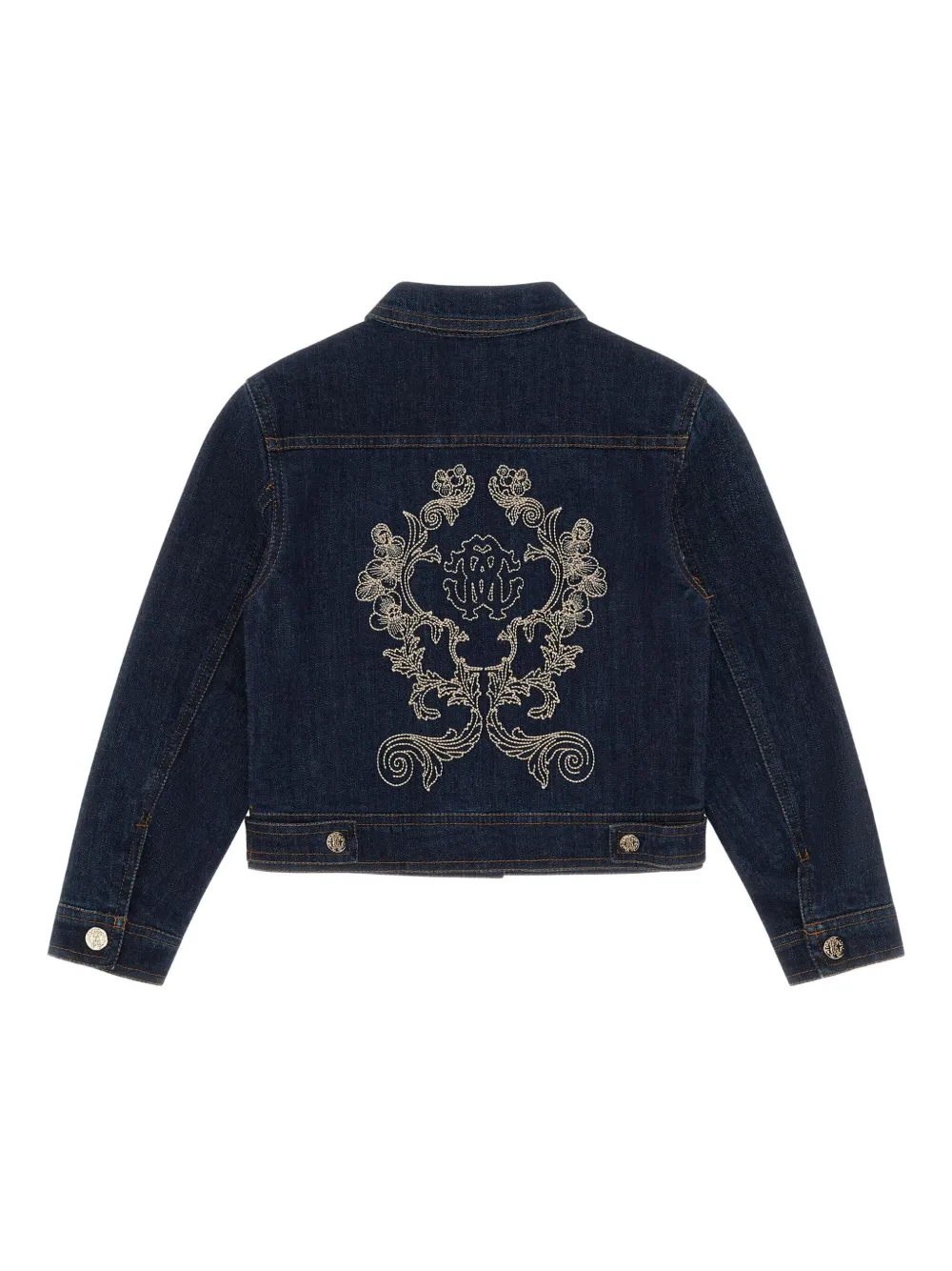 Roberto Cavalli Junior Jack met borduurwerk Blauw