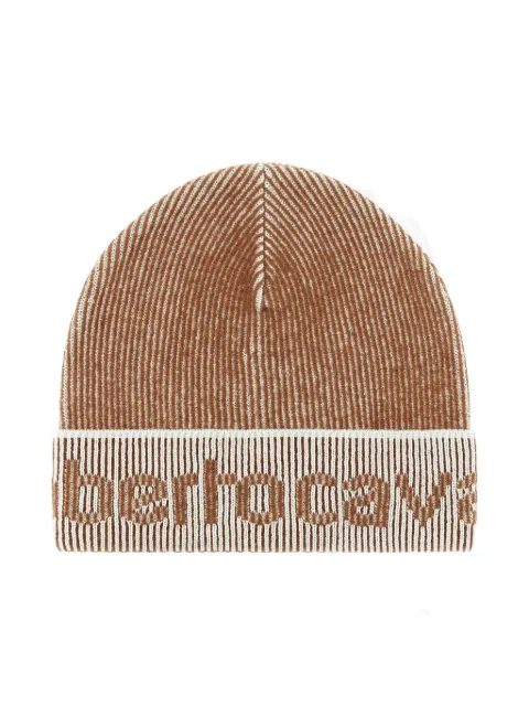 Roberto Cavalli logo-detail beanie hat