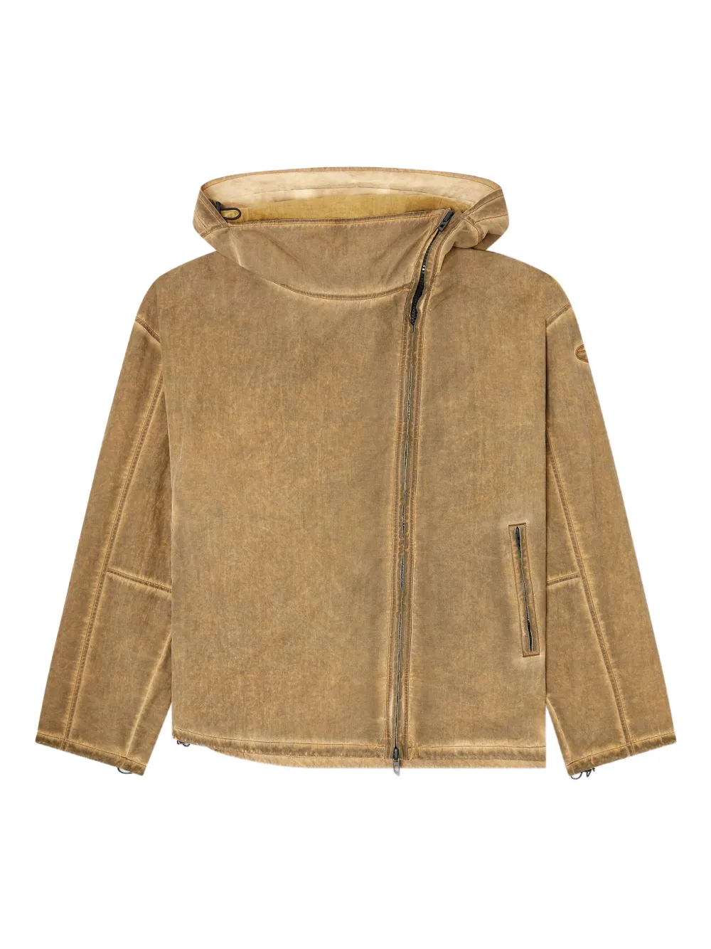 Diesel J-Squad-Treat hooded zip jacket - Braun