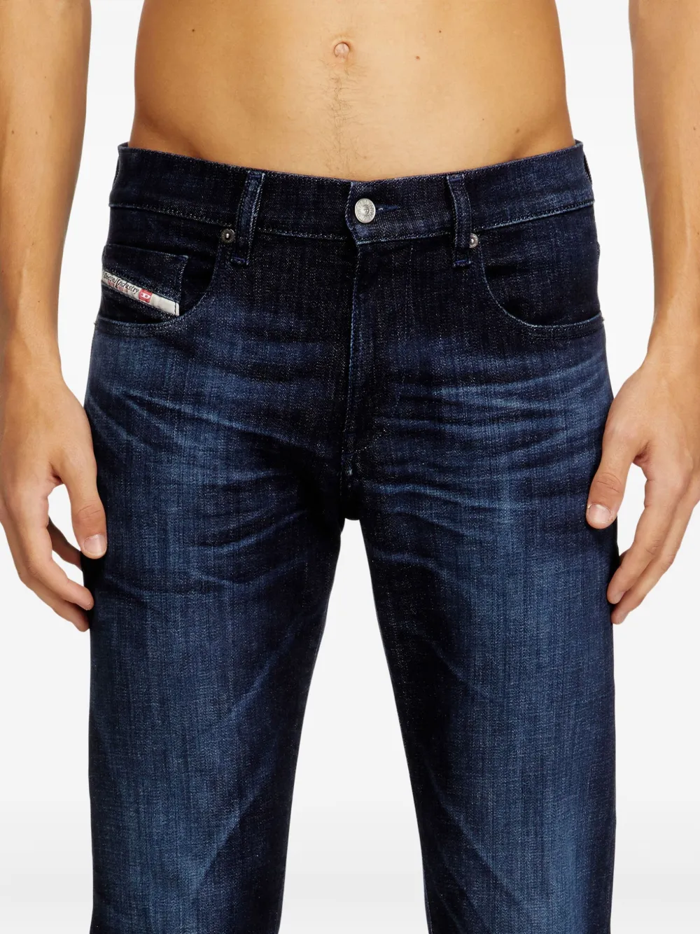 Diesel D-Strukt 0adbl comfort denim slim-fit jeans Blauw