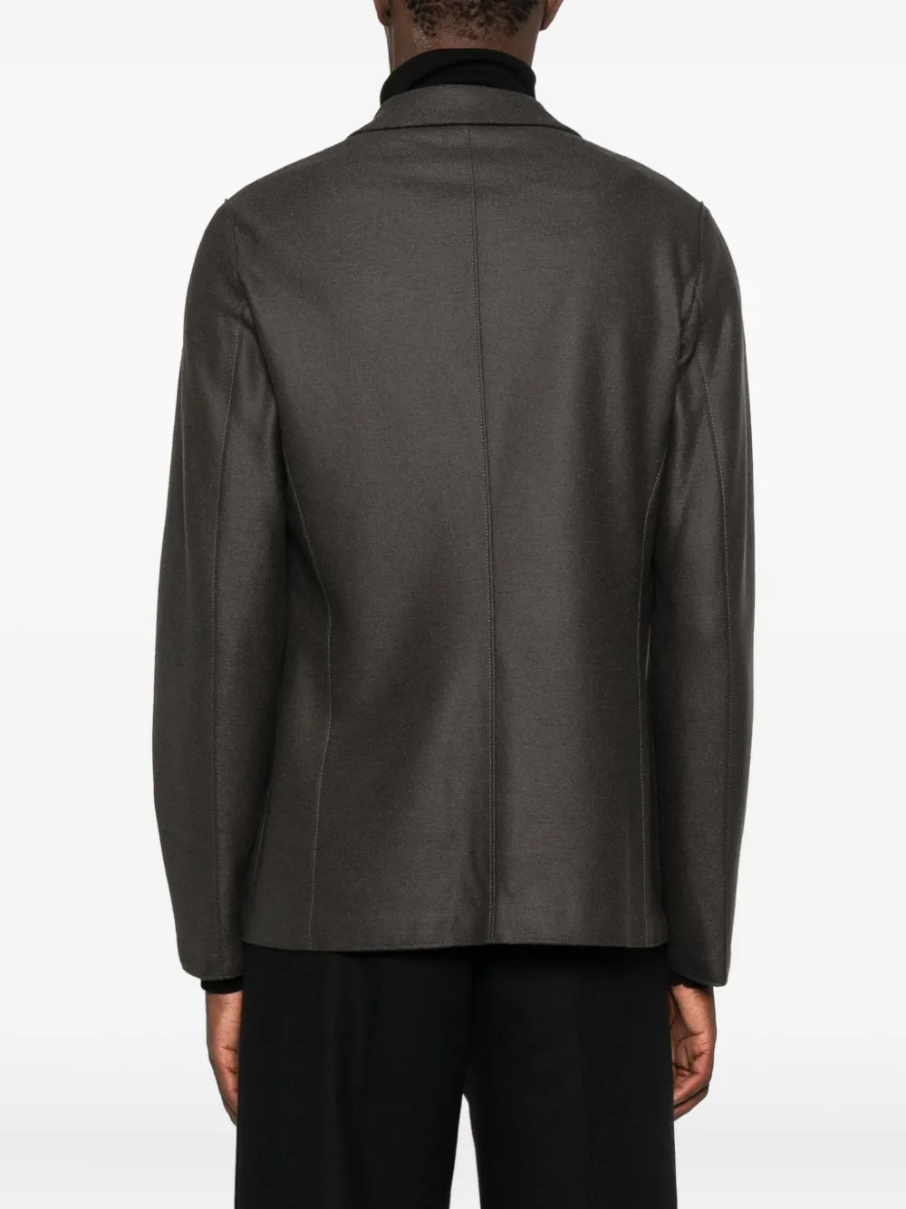 Harris Wharf London Blazer met enkele rij knopen Bruin