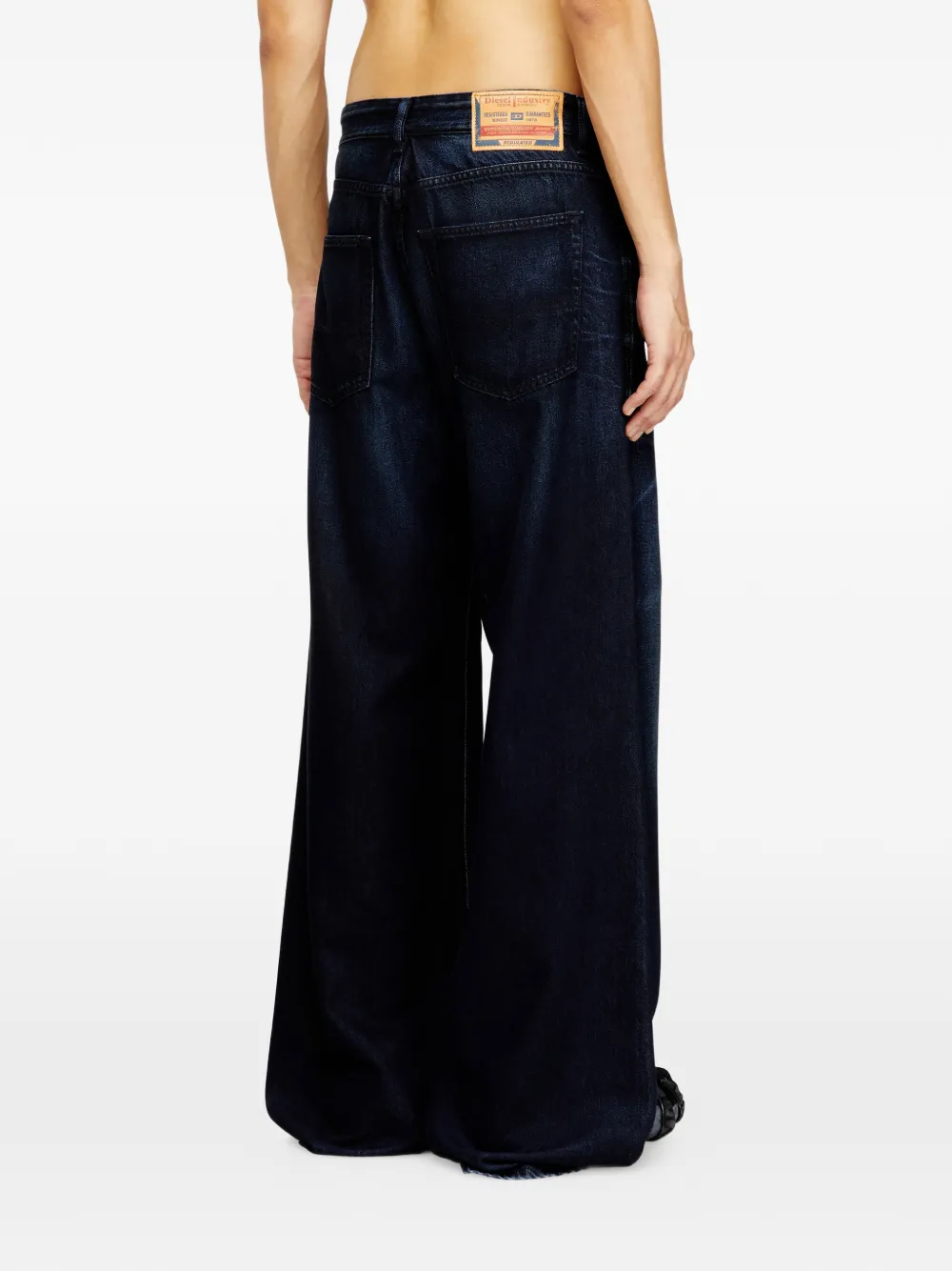 Diesel D-Rise cotton trousers Blauw