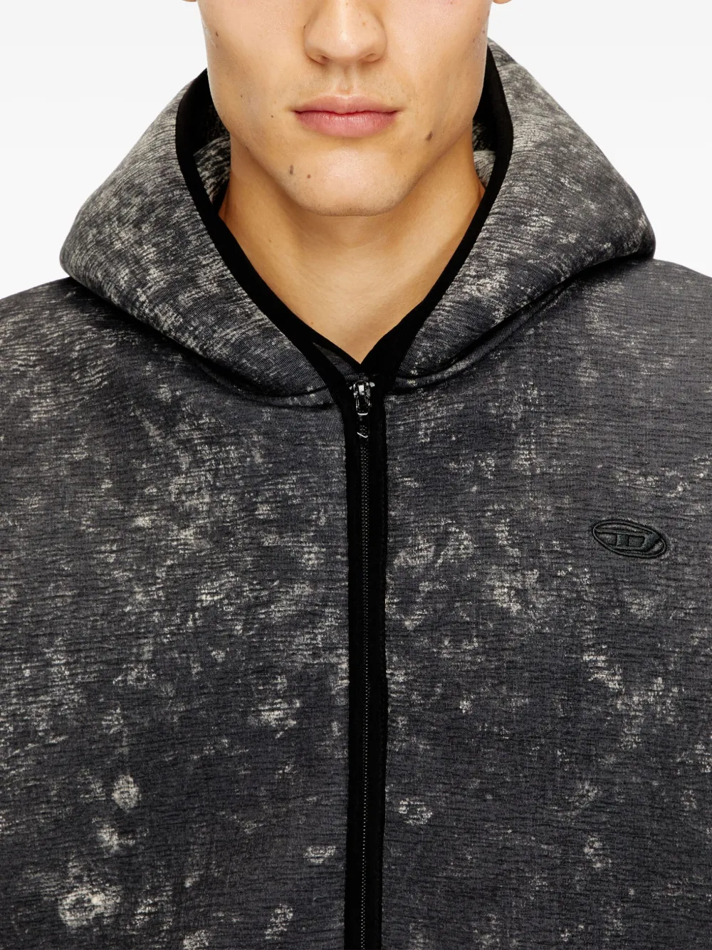 Diesel S-BOXT-CHAN-SL gilet met capuchon Grijs