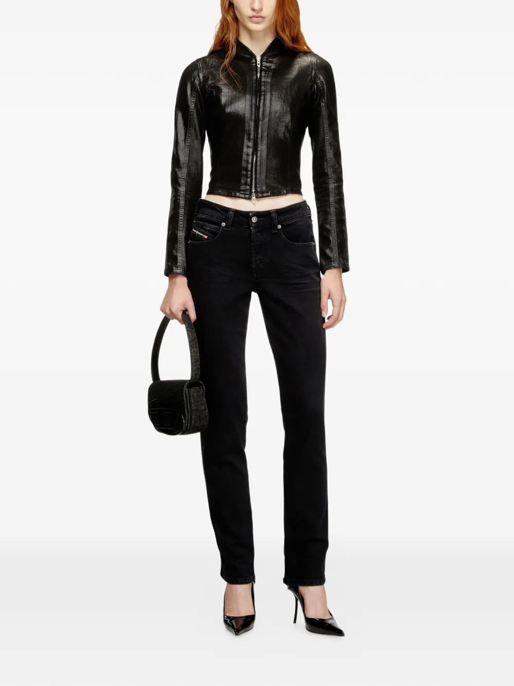 Diesel 1992 D-Jiann slim jeans - Zwart