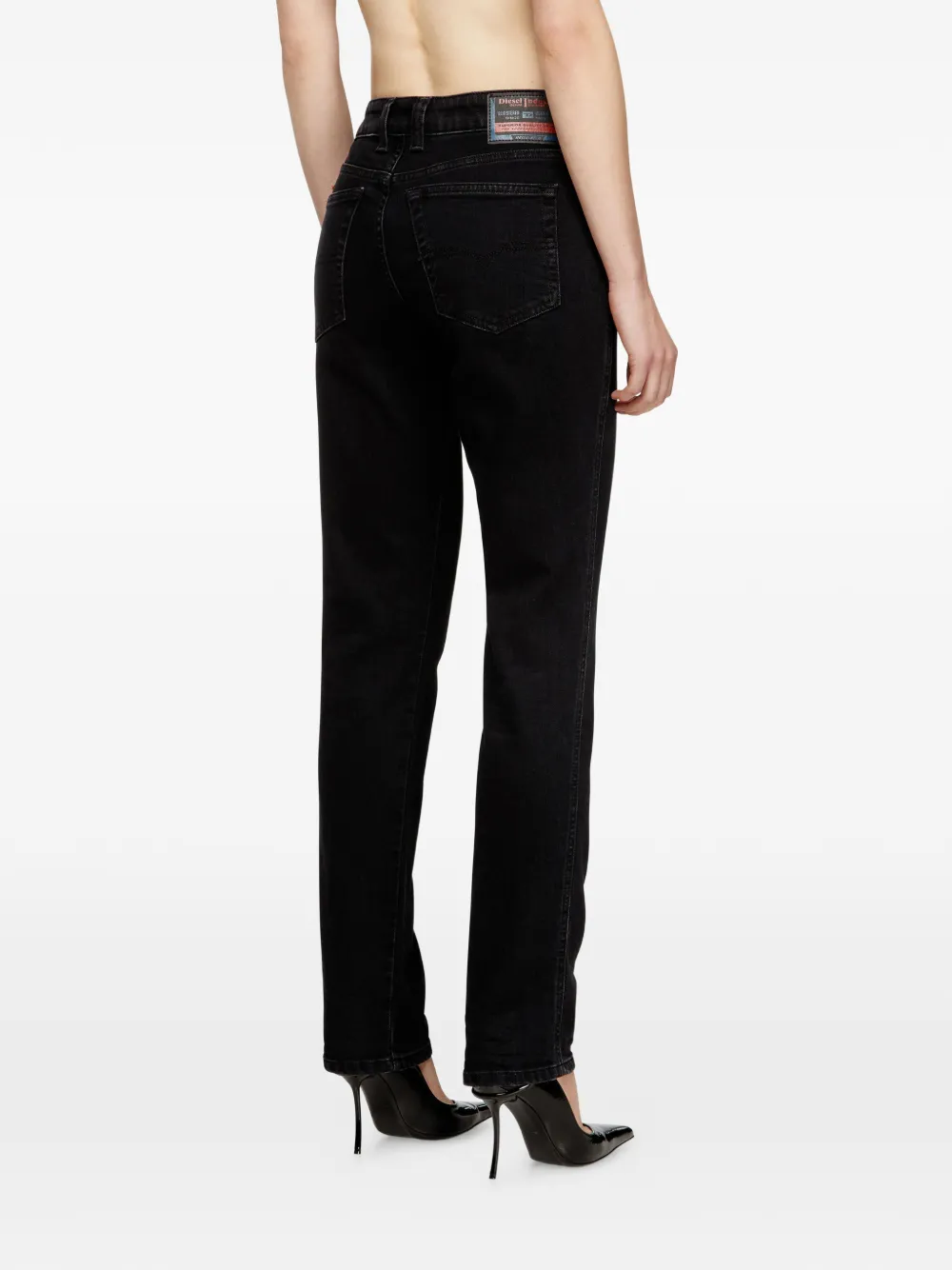 Diesel 1992 D-Jiann slim-fit jeans Zwart