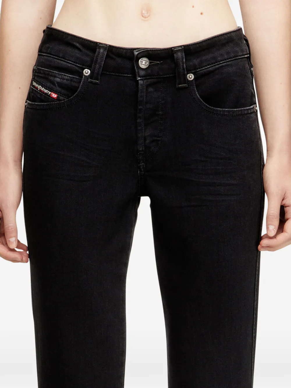 Diesel 1992 D-Jiann slim-fit jeans Zwart