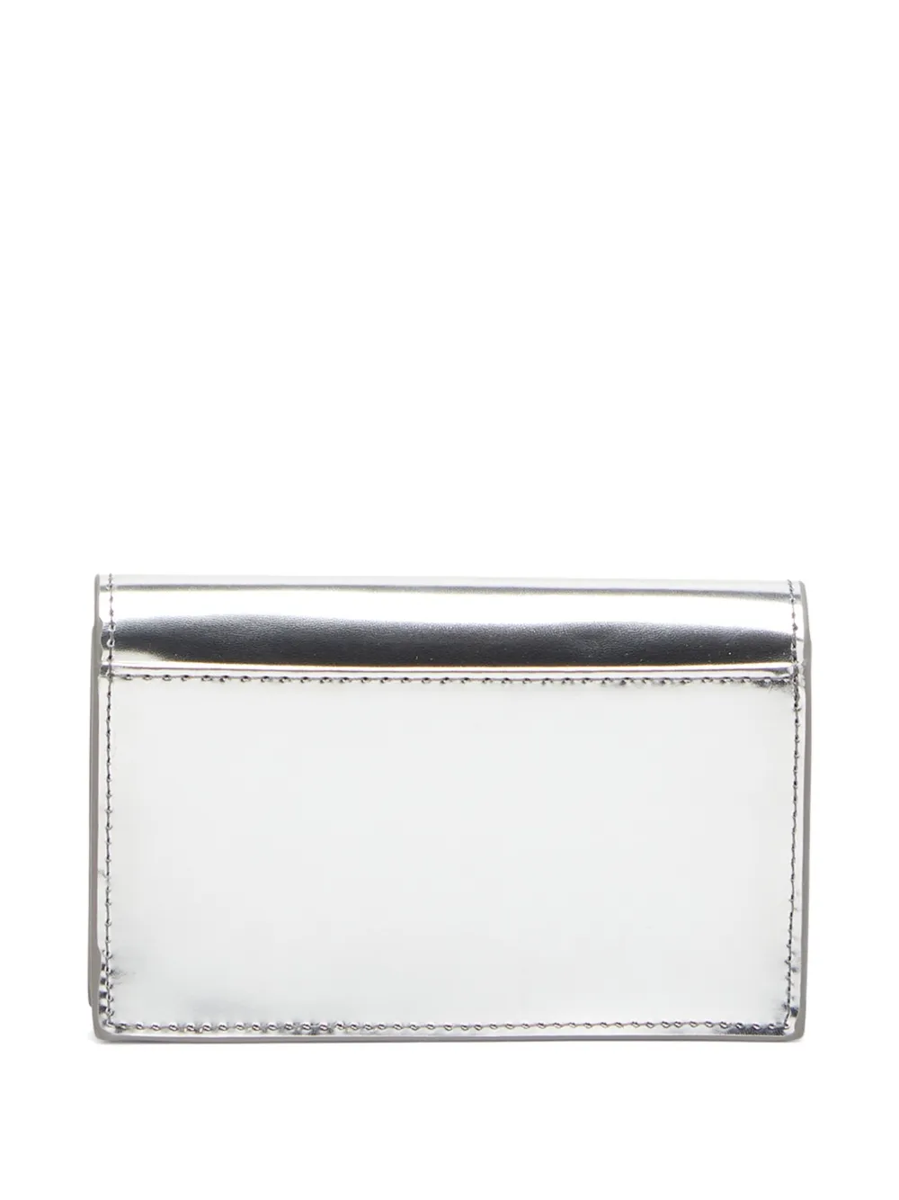 Diesel 1dr Metallic-effect Card Holder In Metallic