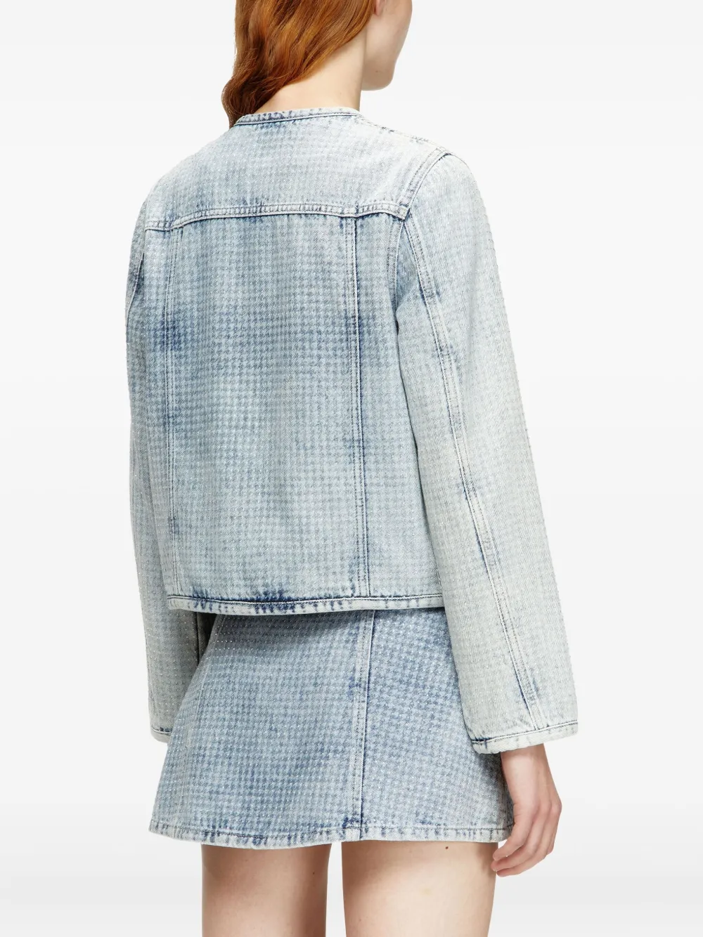 Diesel Denim jack Blauw