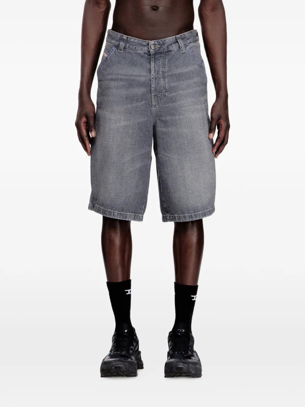Diesel D-Livery denim shorts Grijs