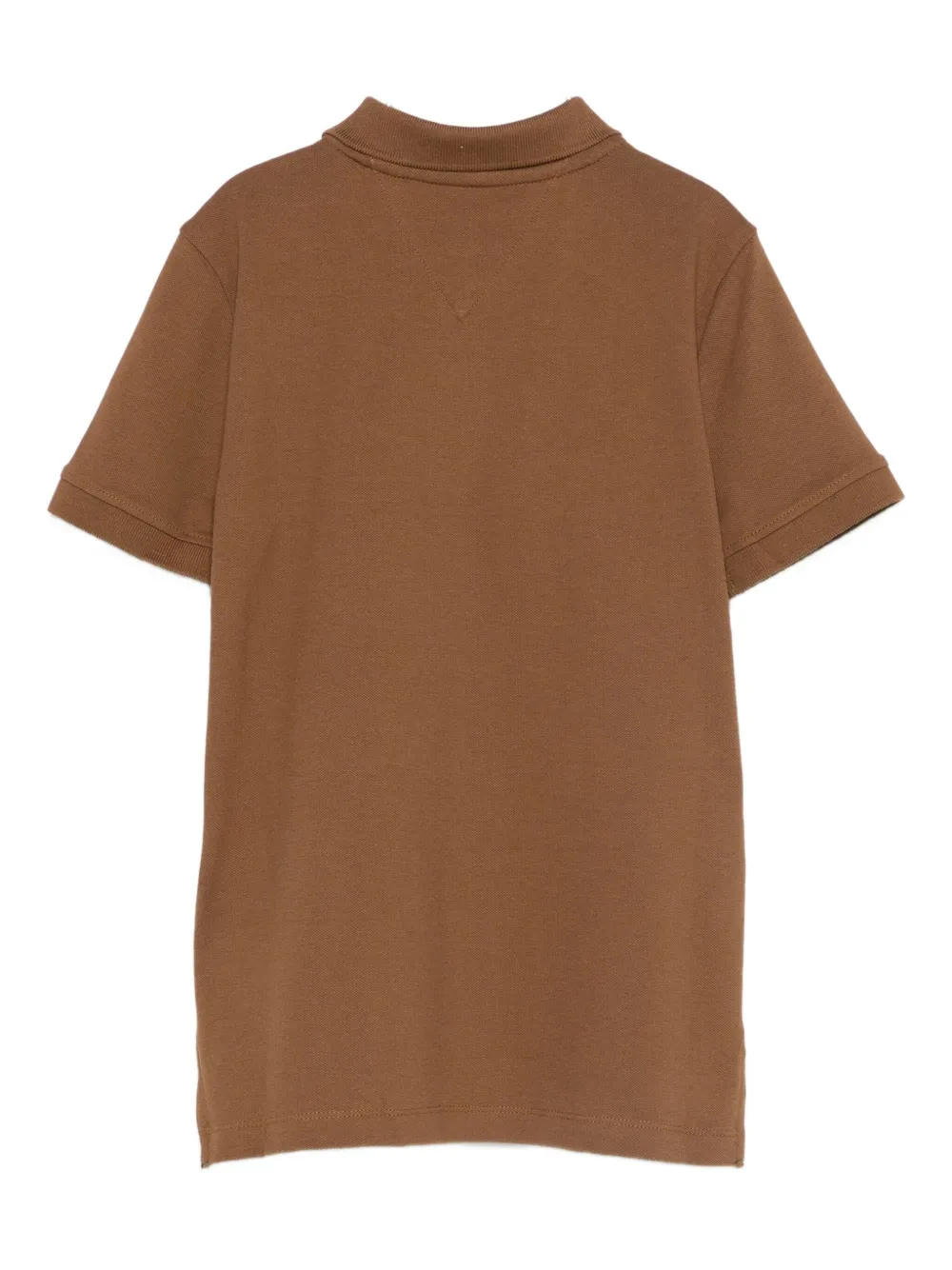 Tommy Hilfiger Junior Logo-detailing Polo Shirt In Brown