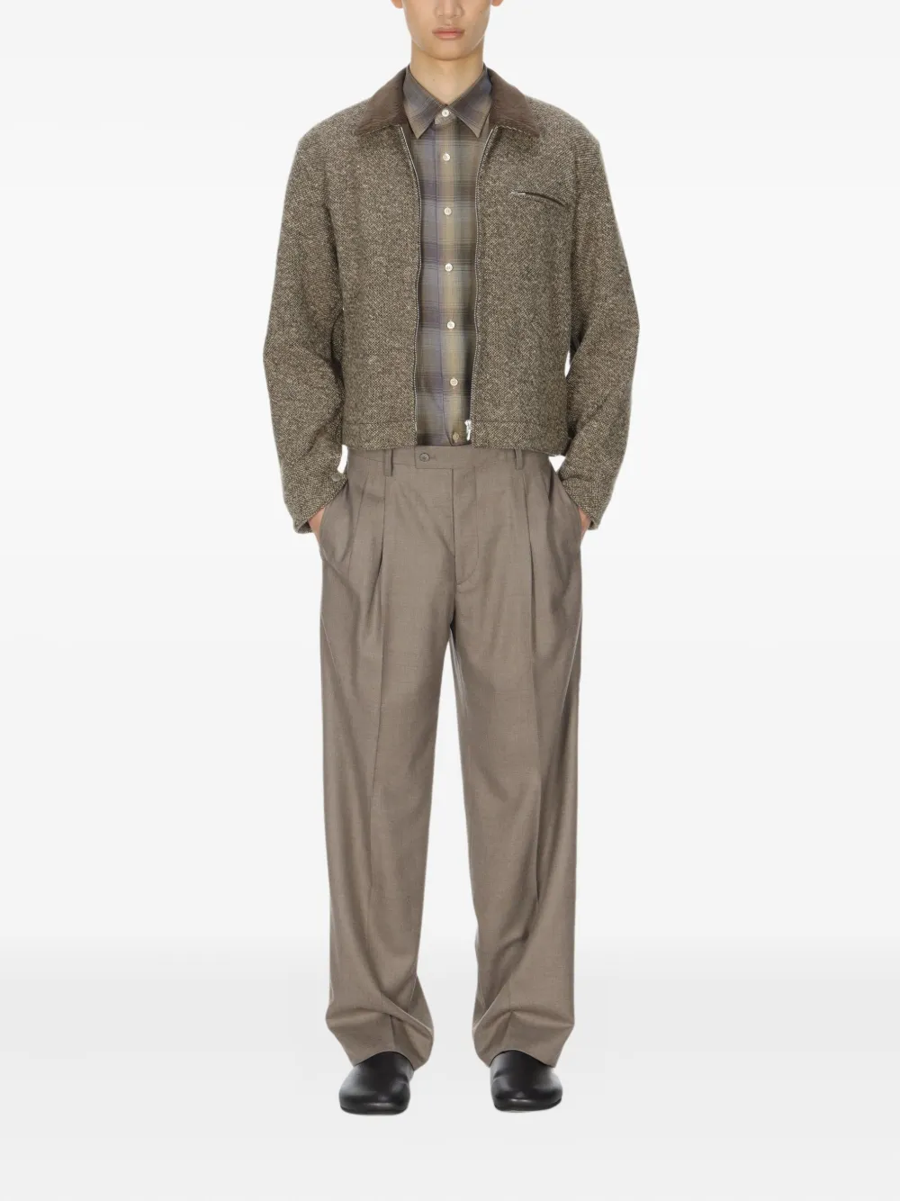 Auralee veste zippée en tweed | Surchemises | Image 2