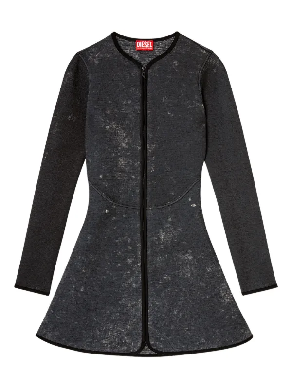 grey diesel dress Diesel Mini D-Eopre A-line-skirt Dress | Grey