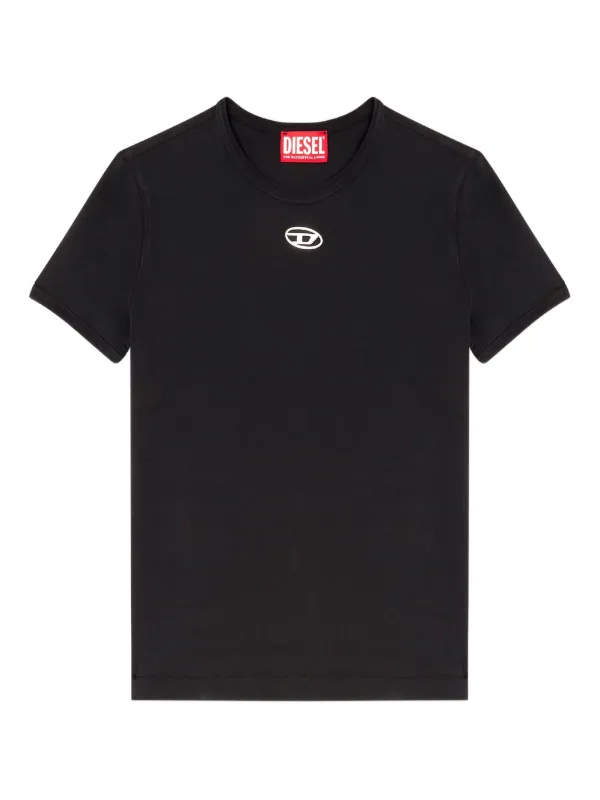 DIESEL T-UNCUTIES-LONG-S10 Tシャツ Diesel Camiseta T-uncutieslong-od Com Logo | Preto | FARFETCH BR