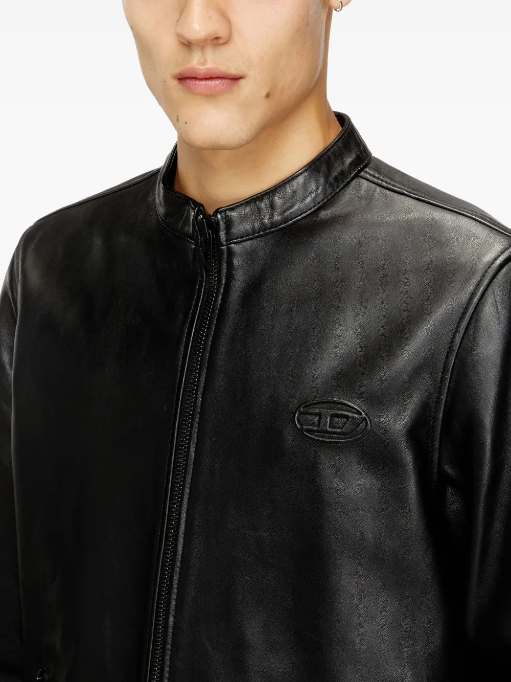 Diesel Leren jack Zwart