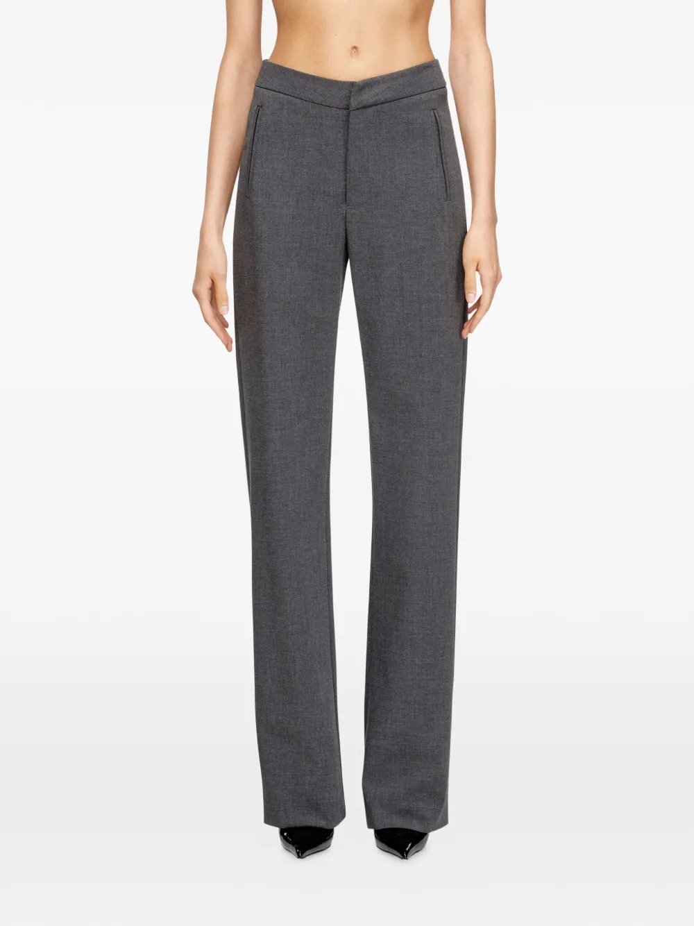Diesel P-romise-s1 Trousers In Gray