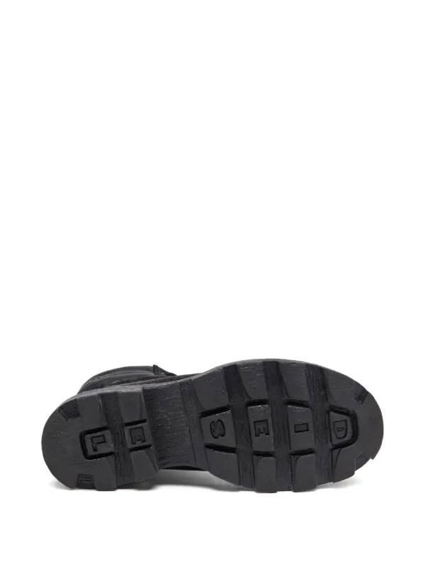Diesel D-Hammer Faded lace-up Boots | Black | FARFETCH