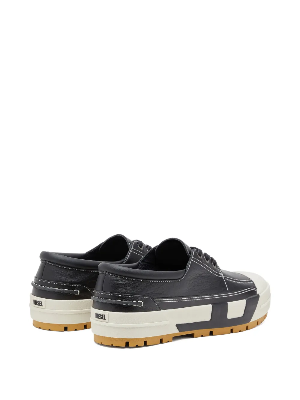 Diesel S-D-VERSE lace-up moccasin sneakers Zwart