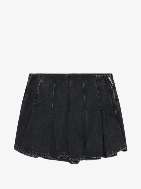 Diesel shorts in denim with pleated front
