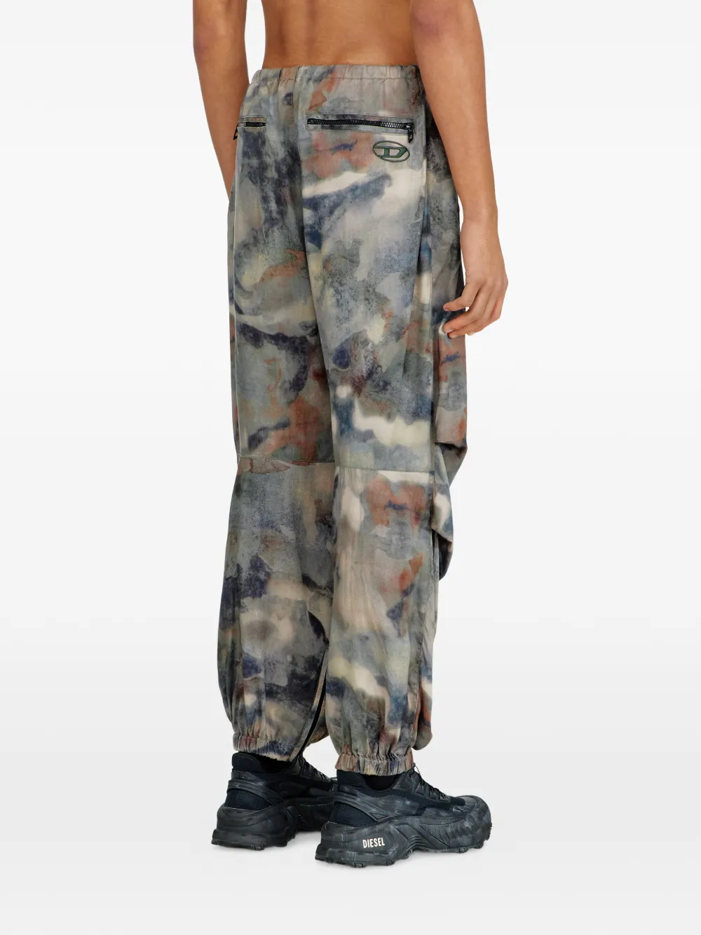Diesel Broek met stiksels Blauw