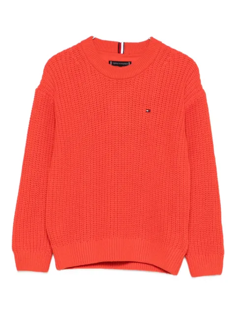 Tommy Hilfiger Junior logo-embroidered sweater 