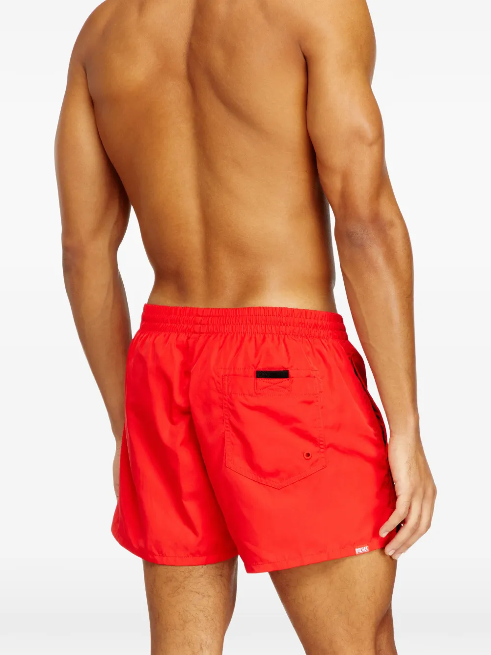 Diesel Olympic-34-D-Core zwembroek met trekkoord en logo Rood