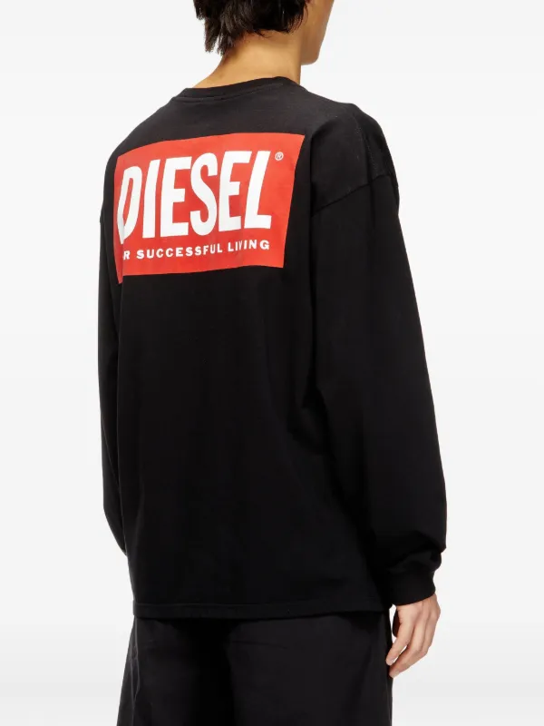 Diesel T-Boxt-Ls-Bisk Tシャツ | ブラック | FARFETCH JP