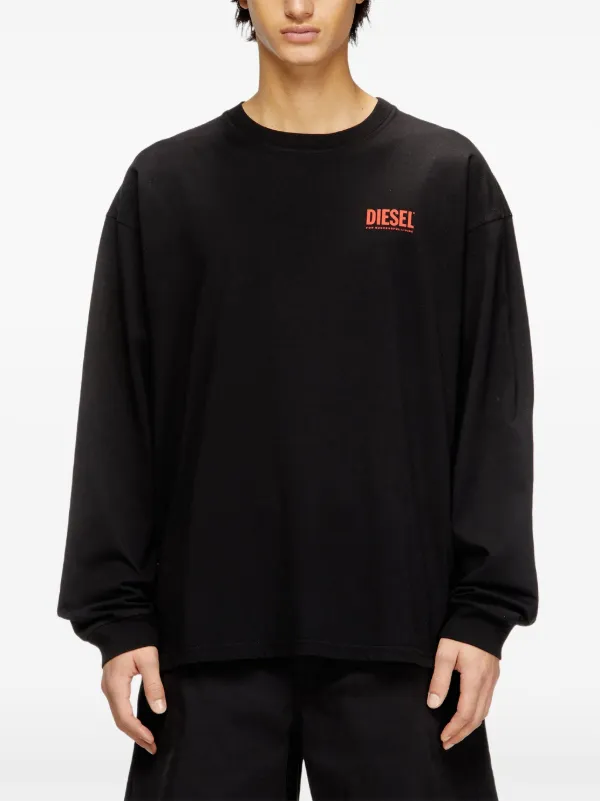 Diesel T-Boxt-Ls-Bisk Tシャツ | ブラック | FARFETCH JP