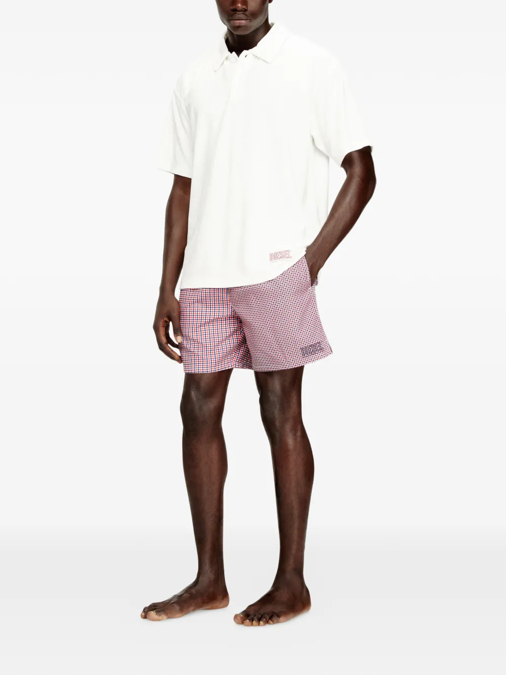 Diesel check-pattern swim shorts | Swim & Board Shorts | Image 2