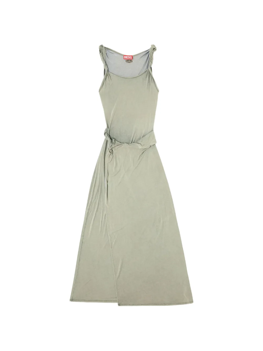 Diesel D-Estiga knot-detail maxi dress - Verde