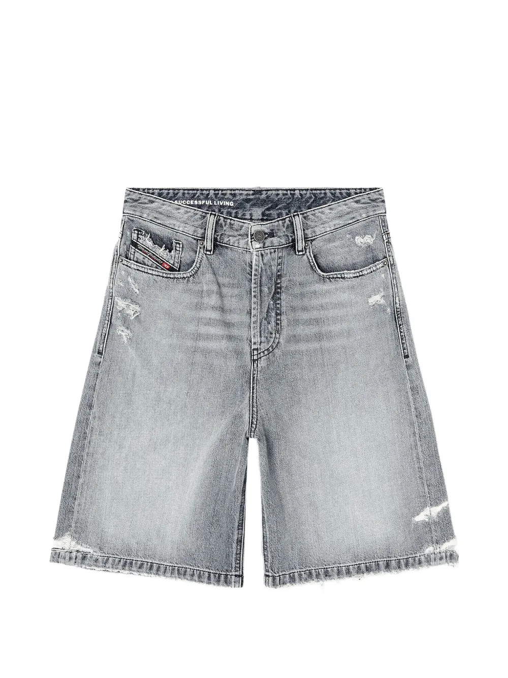 Diesel distressed denim shorts - Grey
