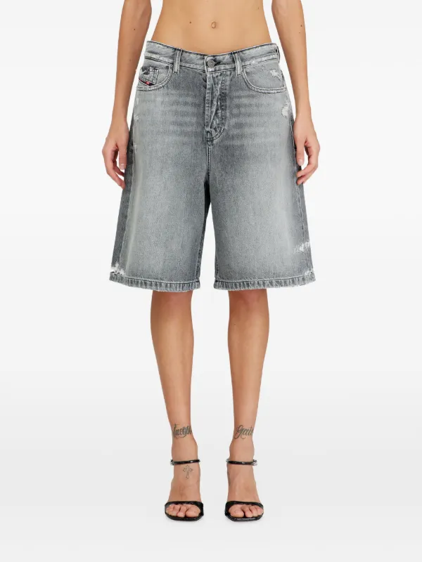 diesel de-sire short コーティング　デニム　ショートパンツ Diesel De-Sire-Short デニムショーツ | グレー | FARFETCH JP