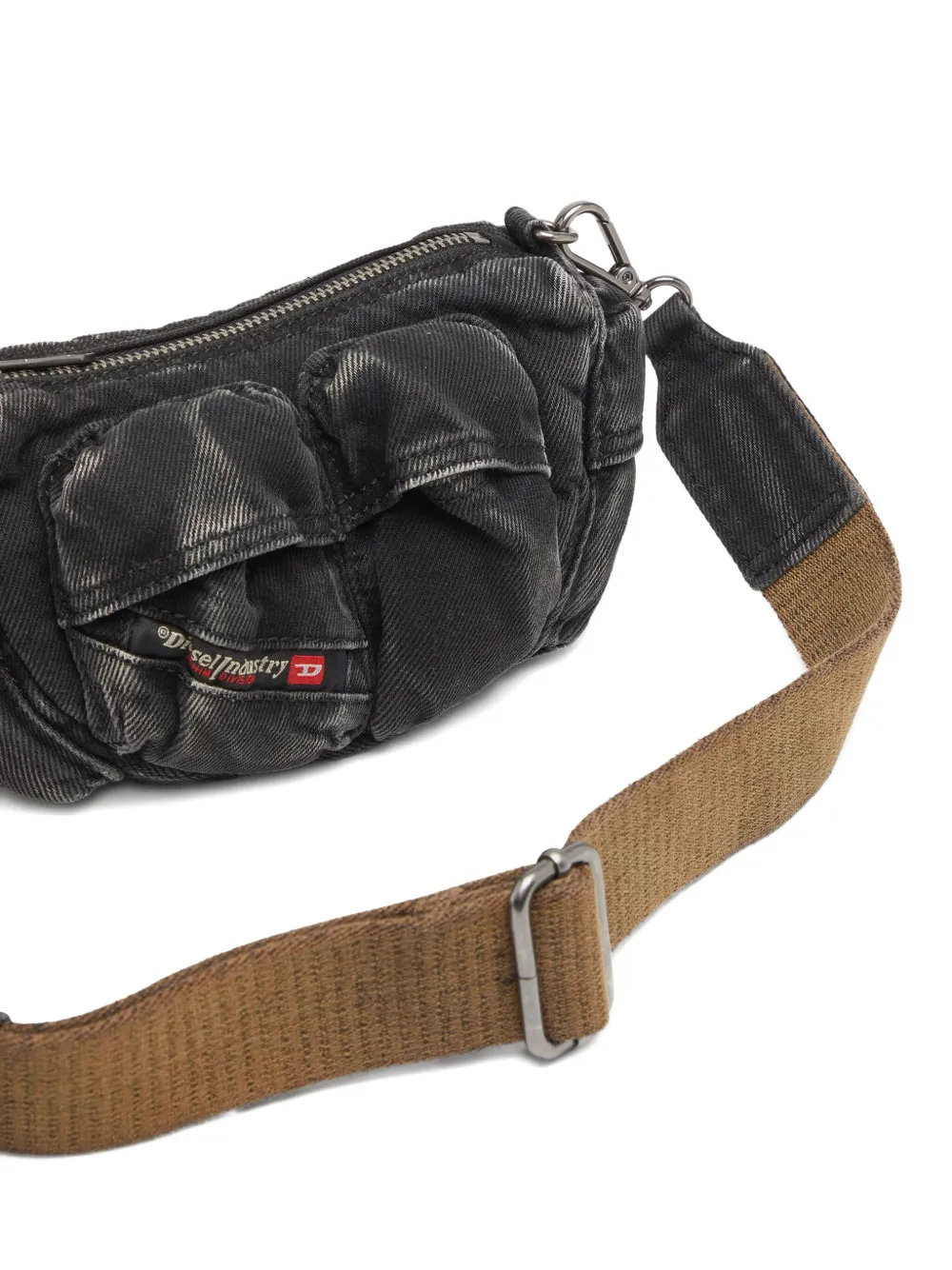 Diesel Crossbodytas met meerdere zakken Zwart