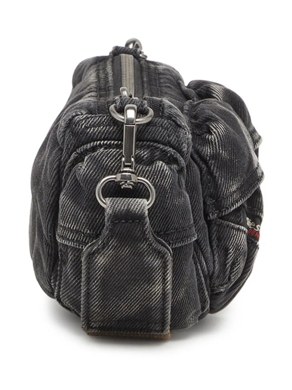 Diesel Crossbodytas met meerdere zakken Zwart