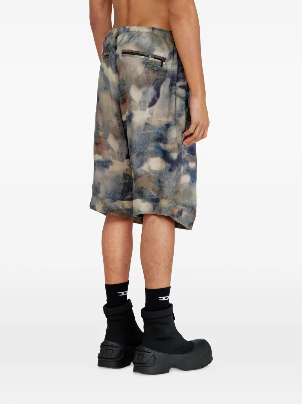 Diesel P-Stitch-Short-Tkbz bermuda shorts Blauw