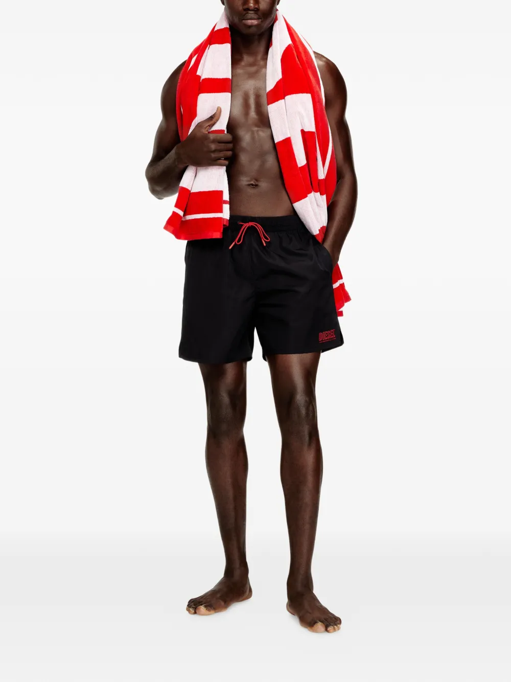 Diesel drawstring logo-detail swim shorts | Swim & Board Shorts | Image 2