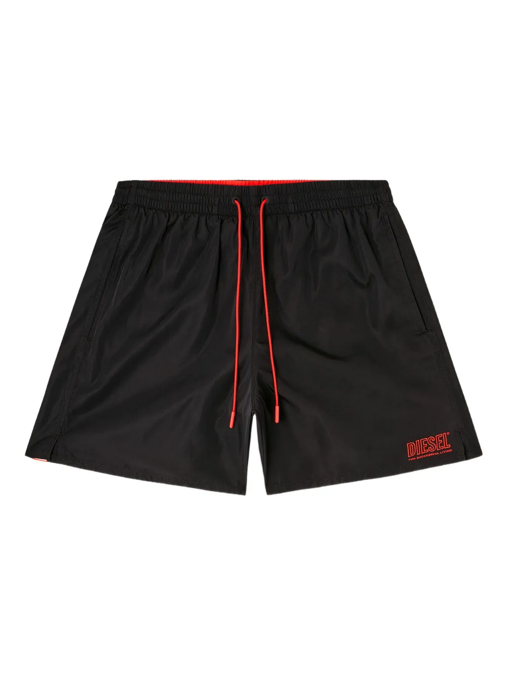 Diesel drawstring logo-detail swim shorts | Black | Image 1