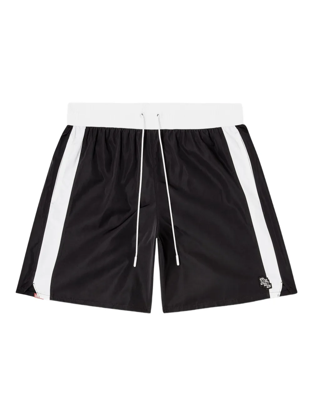 Diesel stripe-detail swim shorts - Nero