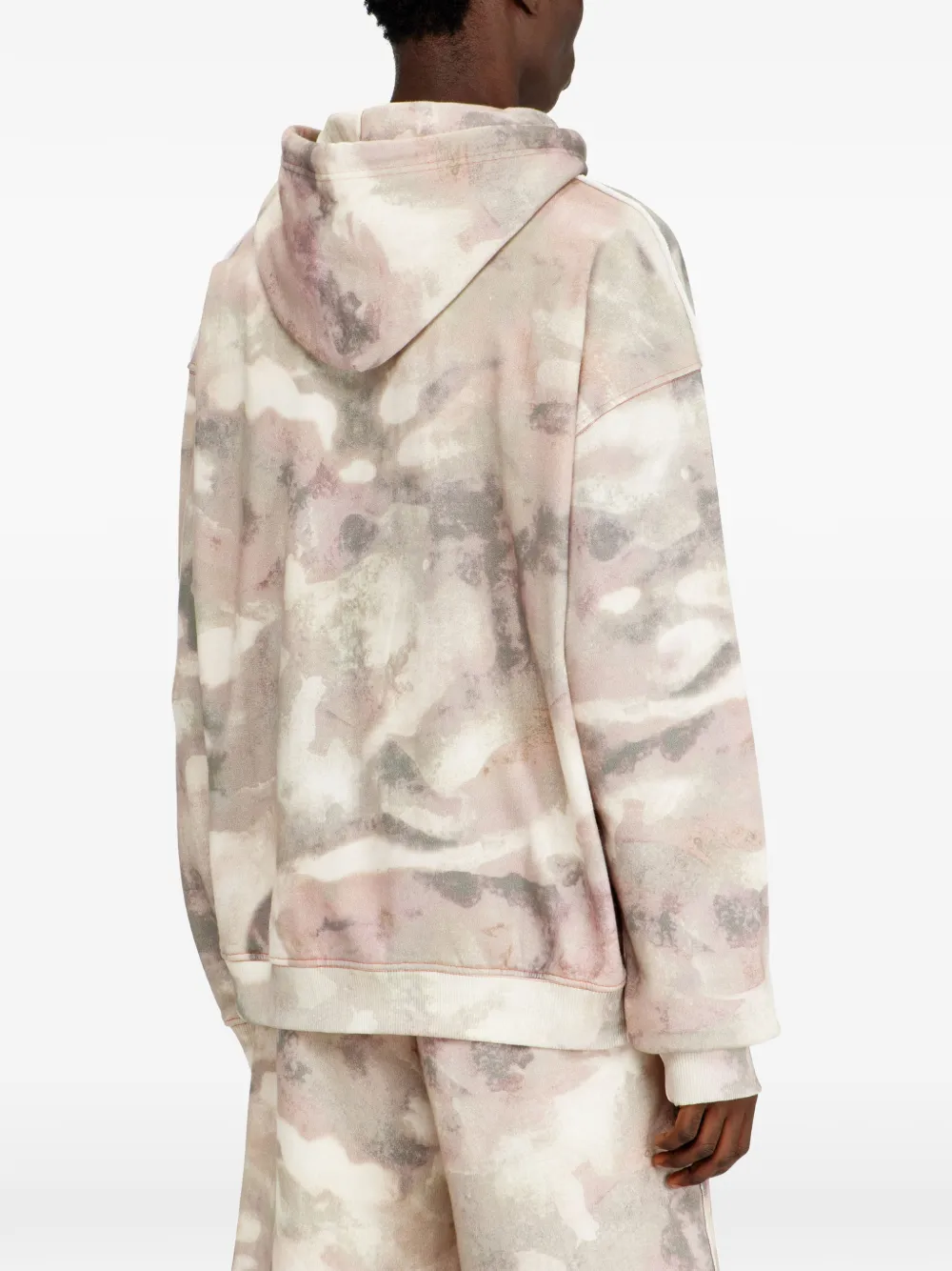 Diesel S-Boxt hoodie met abstract patroon Beige