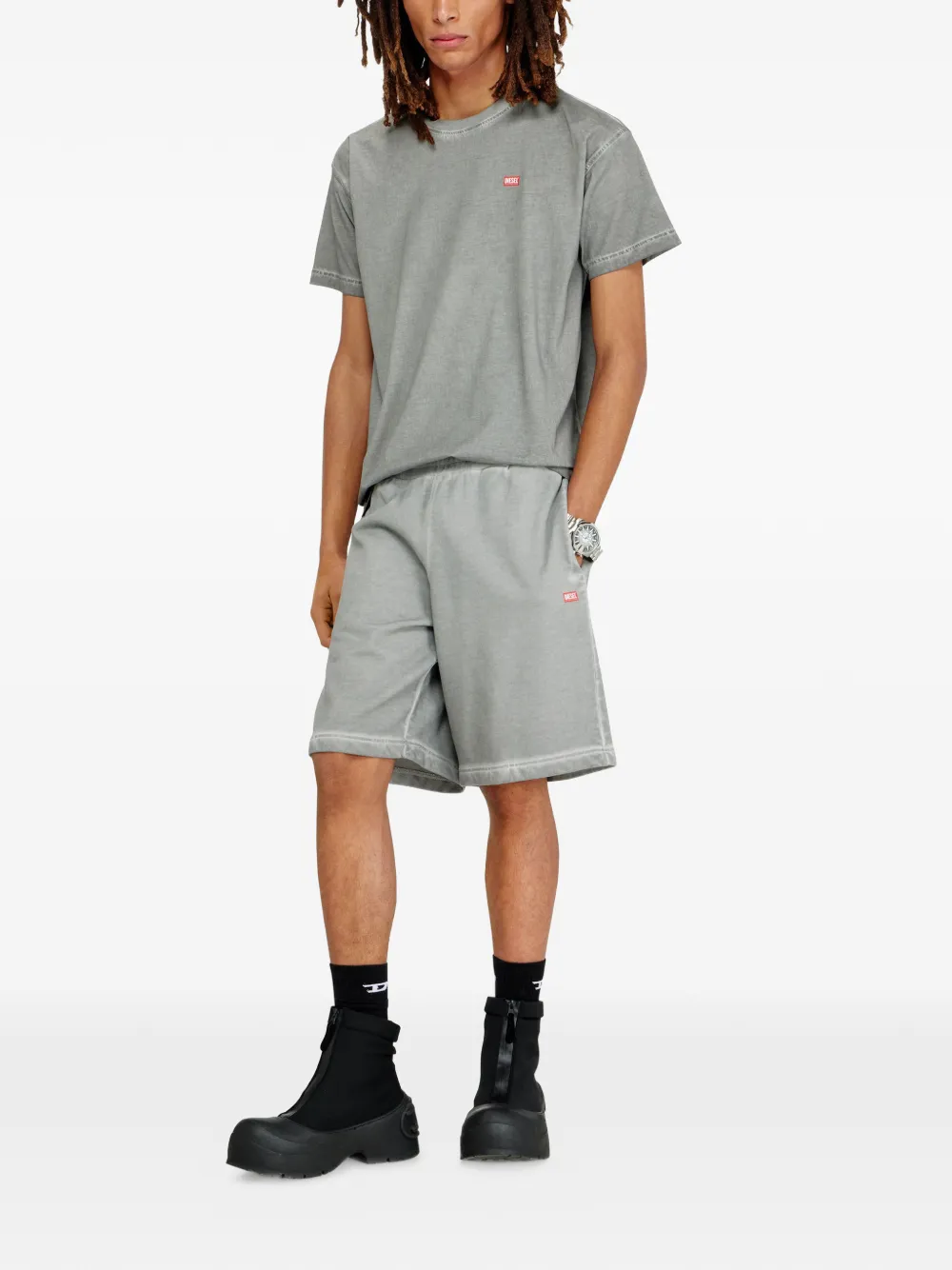  Diesel P-crown-v1 Shorts - Grey 